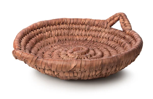 Wicker plate — Stock Photo, Image