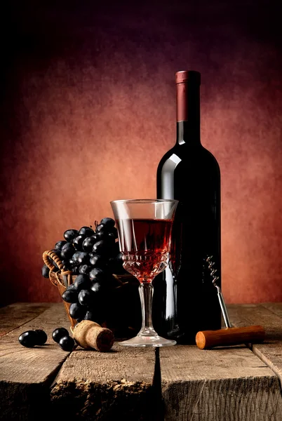 Вино яскраво склад — стокове фото