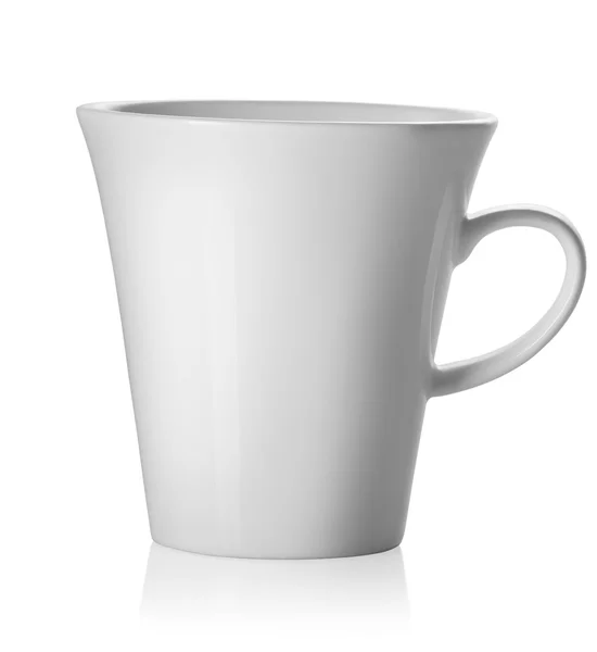 Beyaz izole çay fincanı — Stok fotoğraf