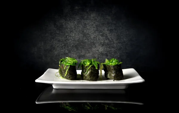 Spicy sushi with seaweed — Stock Photo, Image