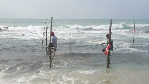 Pescatori in Sri Lanka mov — Video Stock