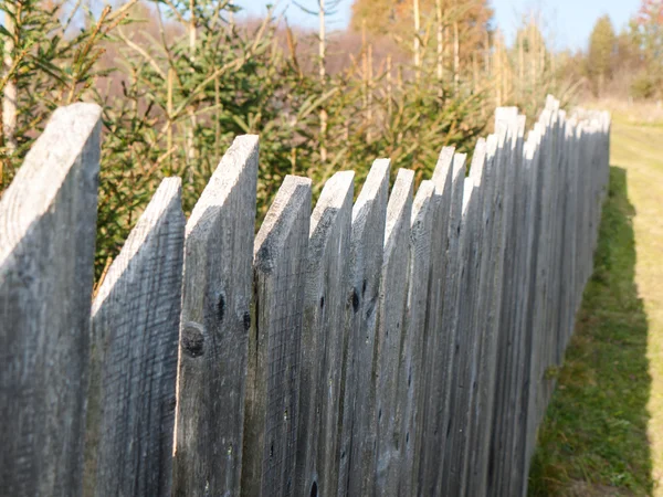 Eski çiftlik avlusu çit — Stok fotoğraf