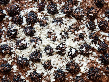 Çilek arka plan ile pasta