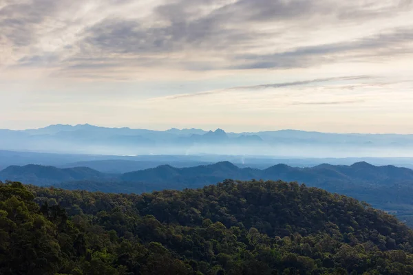 Vacker Över Bergskedjan Väster Thailand — Stockfoto