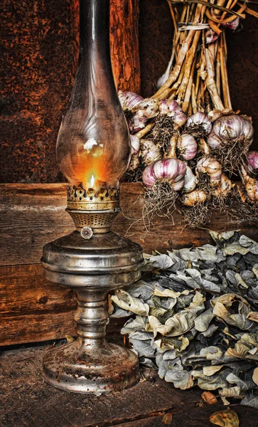 Lámpara de queroseno vintage —  Fotos de Stock