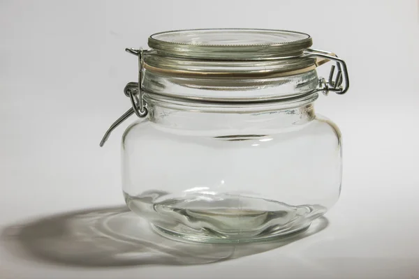 Empty glass jar — Stock Photo, Image