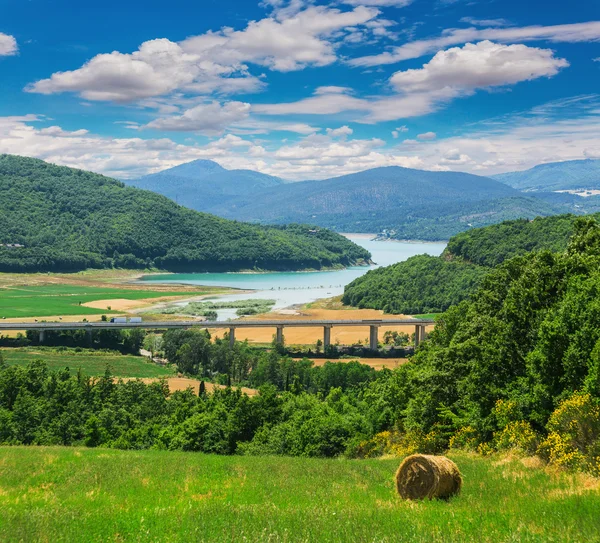 Landschap van de provincie van Toscane — Stockfoto