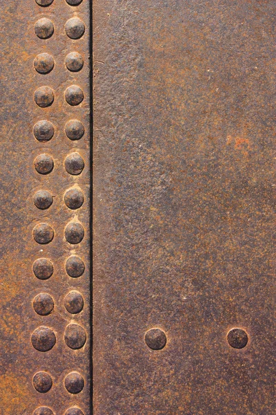 Rivets sur métaux rouillés — Photo