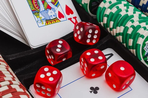 Items for gambling games — Stock Photo, Image