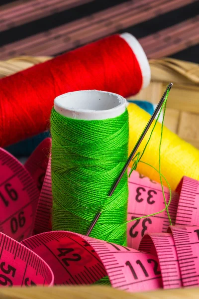 Still life with sewing tools — Stock Photo, Image