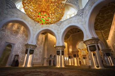 Şeyh Zayed Camii iç