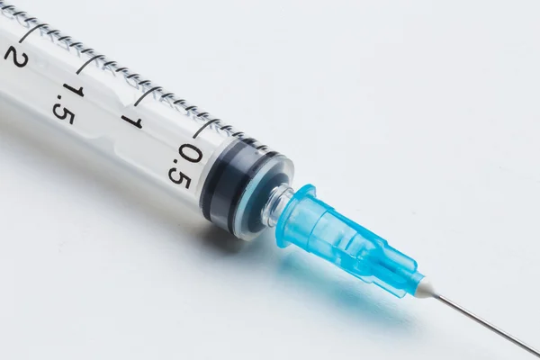 Disposable medical syringe — Stock Photo, Image