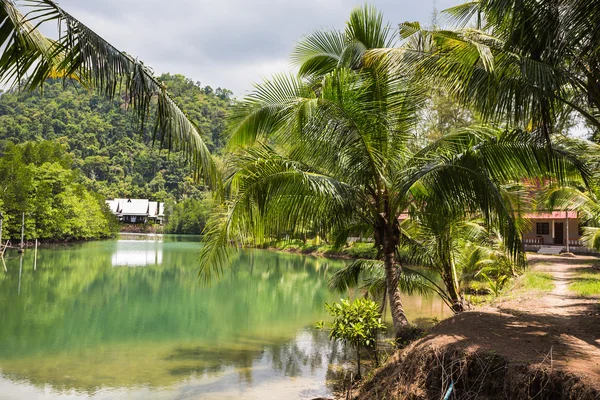 Plage tropicale à l'île en Thaïlande — Photo