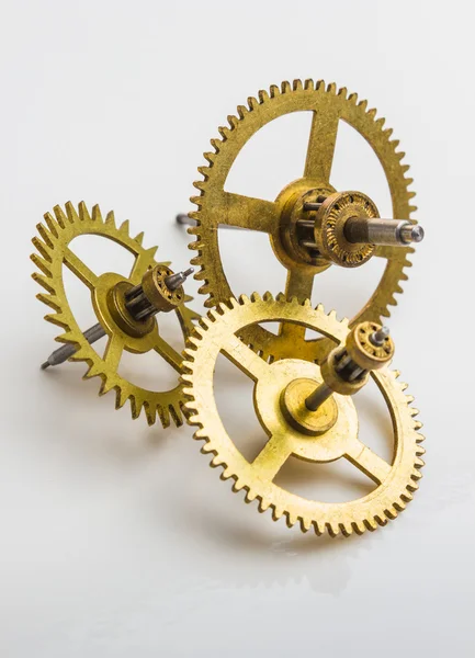 Engranajes del viejo reloj — Foto de Stock
