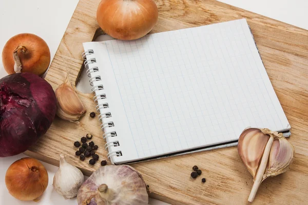 Cuaderno para notas culinarias —  Fotos de Stock