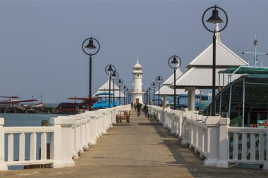 koh chang Adası bang bao iskelede deniz feneri
