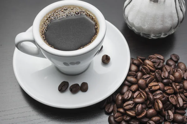 Cup of black coffee — Stock Photo, Image