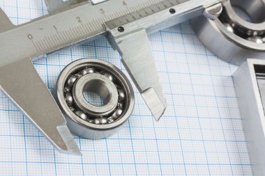 Çap pergeli, rulman ve Meydanı