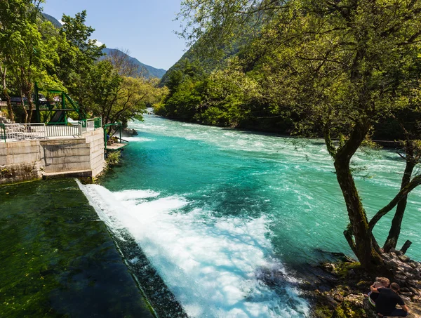 Abhazya içinde Kafkas ridge ile manzara  