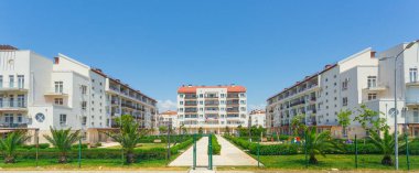 SOCHI, RUSSIA - 22 Haziran 2016: Karadeniz 'deki misafir evleri