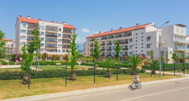 SOCHI, RUSSIA - 22 Haziran 2016: Karadeniz 'deki misafir evleri