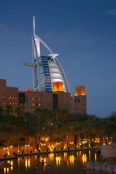 Dubai Uae November View Hotel Burj Arab Souk Madinat Jumeirah — Stock Photo, Image