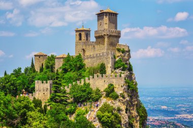 fortress in San Marino clipart