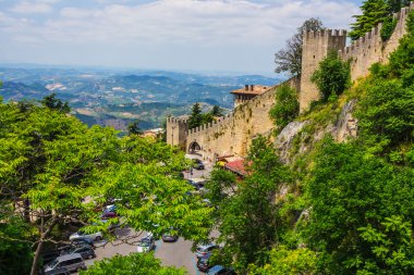 Fortress in San Marino clipart