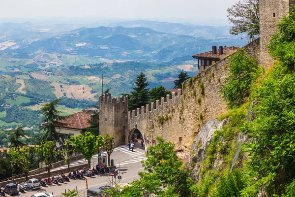 Rocca della Guaita, the most ancient fortress of San Marino — Stock Photo, Image