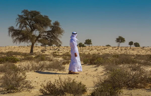 Arab in the Arabian desert — Stock Photo, Image