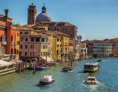 İtalya Venedik 'te Büyük Kanal