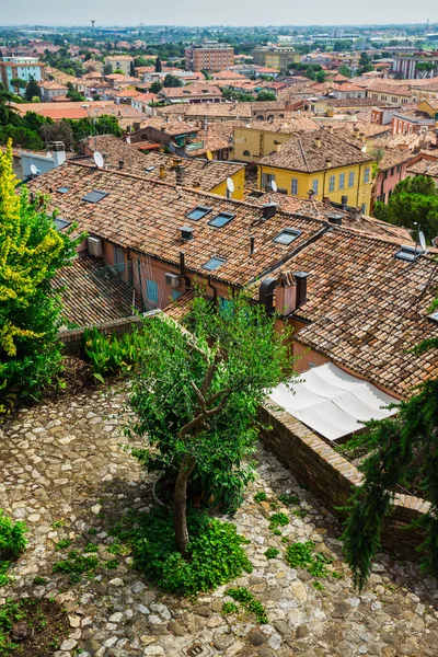 景观与在意大利的房子 — 图库照片