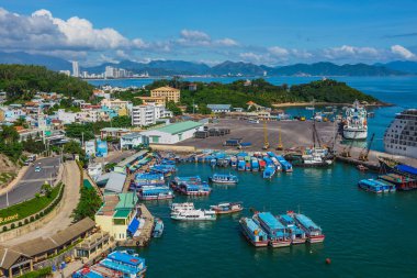 Nha Trang şehir, Vinpearl'ın teleferik görüntülendi