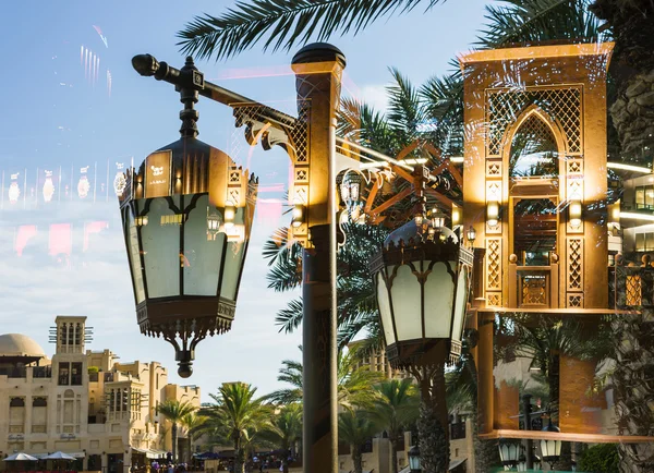 Arab street lanterns in Dubai