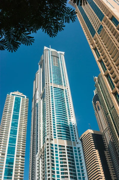 High rise buildings and streets in Dubai, UAE — Stock Photo, Image