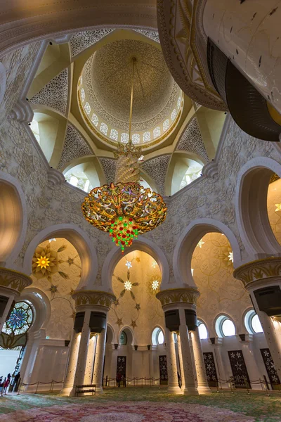 Šajch Zayed mešita interiér — Stock fotografie