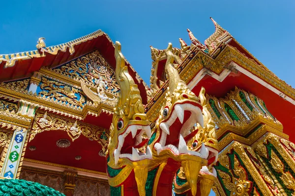 Templet svarta Monk i thailand — Stockfoto