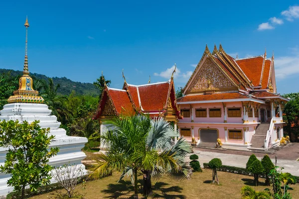 Templet svarta Monk i thailand — Stockfoto