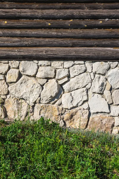 Vieux mur de briques de pierre — Photo