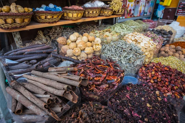 Dried herbs flowers spices — Stock Photo, Image