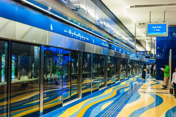 Metropolitana moderna di Dubai — Foto Stock