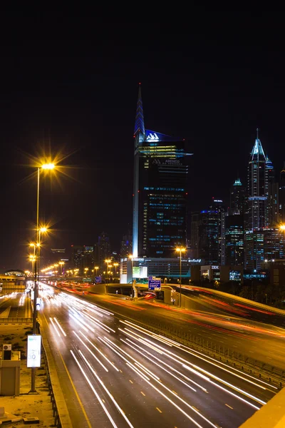 Dubai, Birleşik Arap Emirlikleri gece hayatı — Stok fotoğraf