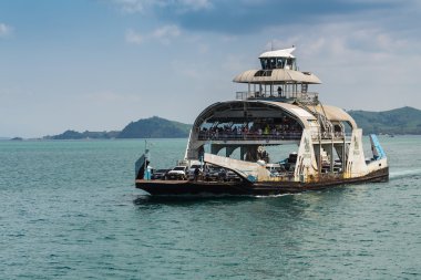 Bağlantı noktası Feribot Tekne Koh Chang Adası,