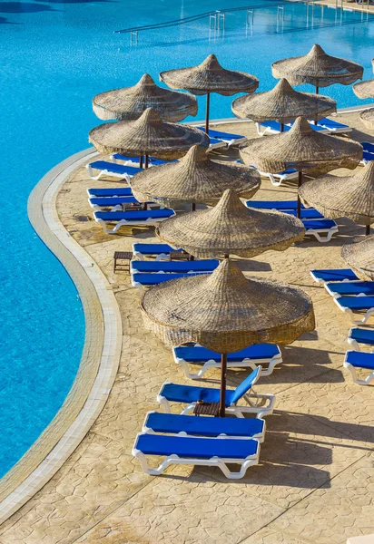 La vista dalla finestra dell'hotel in Egitto — Foto Stock