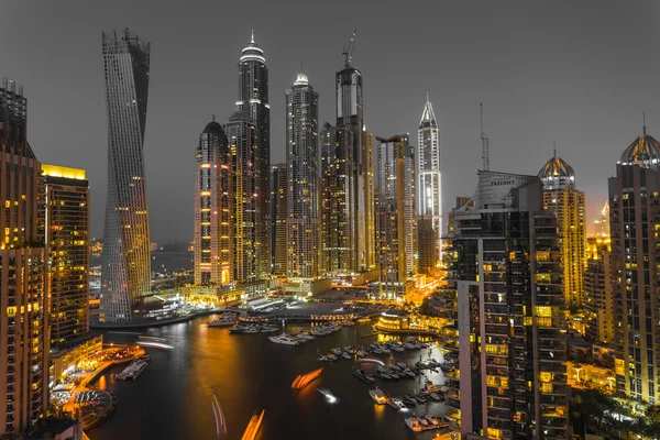 Dzielnicy Dubai marina. Zjednoczone Emiraty Arabskie — Zdjęcie stockowe