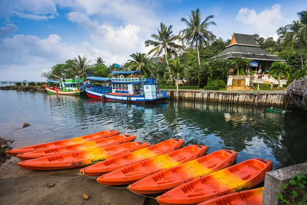 Navios na Tailândia em Koh Chang — Fotografia de Stock