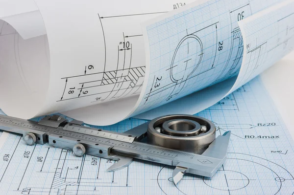 Instrumenten en mechanismen detail — Stockfoto