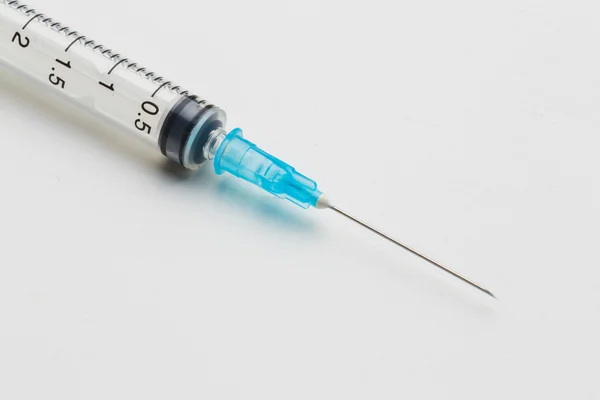 Close-up of disposable syringe — Stock Photo, Image