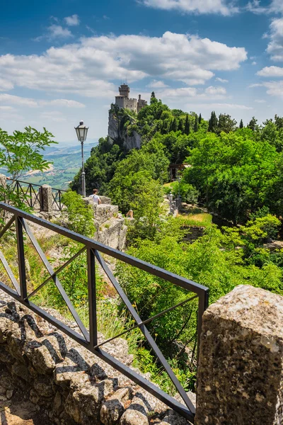 The wall of Guaita fortress — Stock Photo, Image