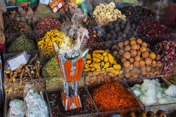 Dried herbs flowers spices — Stock Photo, Image